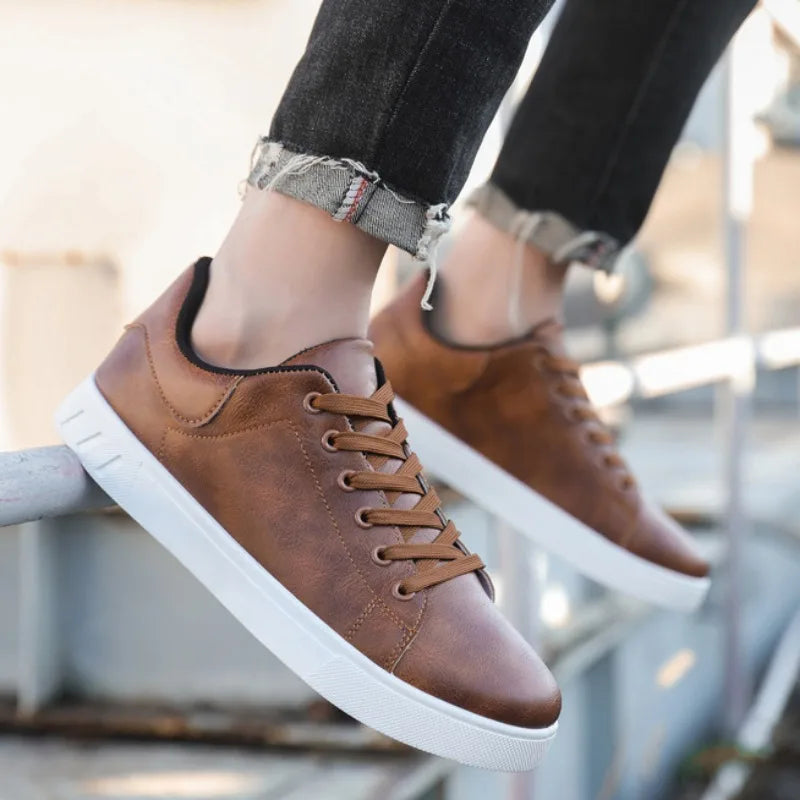 Lauge | Herresneakers med Hvid Sål - Freya Kobenhavn