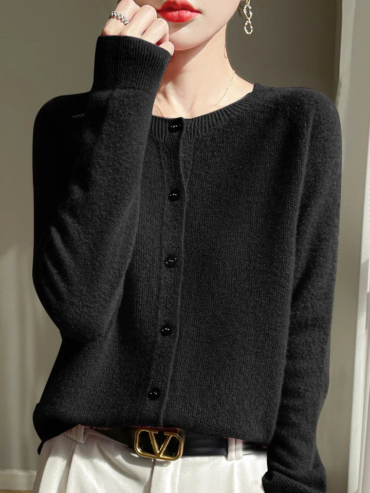 Jasmin | Elegant Og Stilfuld Let Cardigan Med Knapper - Freya Kobenhavn