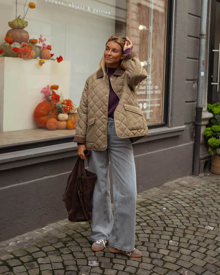 Alma | Stilfuld Vinterquiltet Casual Jakke til Kvinder