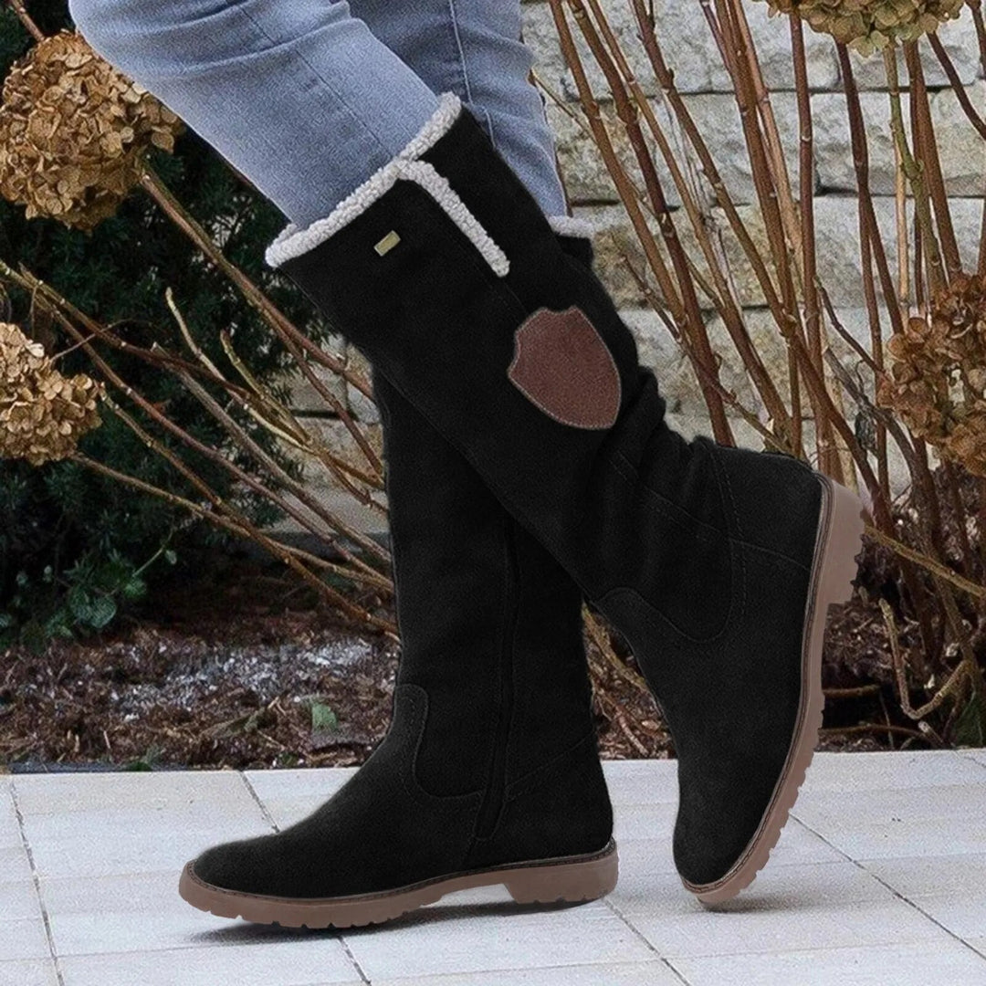 Alette | Dame Knæhøje Vinterstøvler med Shearling Foring - Freya Kobenhavn