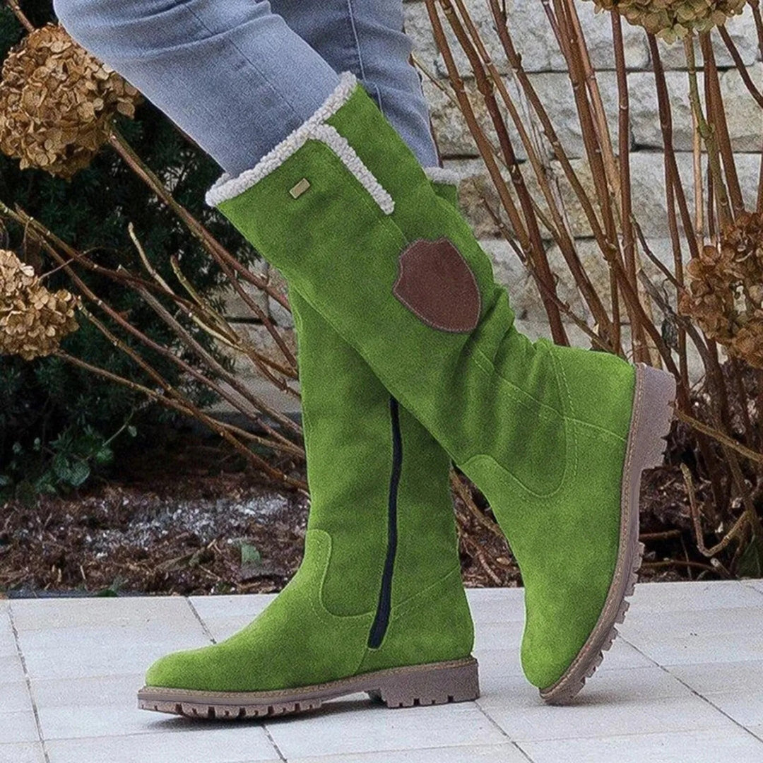 Alette | Dame Knæhøje Vinterstøvler med Shearling Foring - Freya Kobenhavn