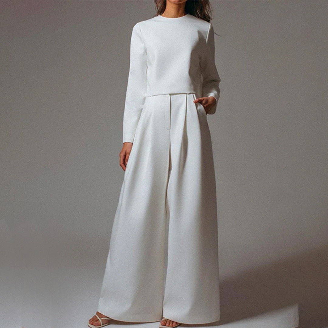 Isolde | Dame Sort Crop Top Og Bukser Sæt - Freya Kobenhavn