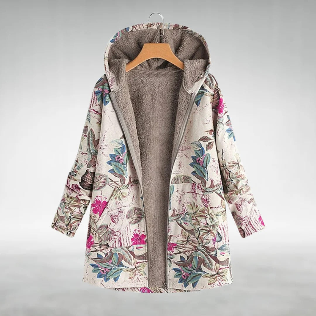 Bettina | Stilfuld Blomstret Fleecejakke - Freya Kobenhavn