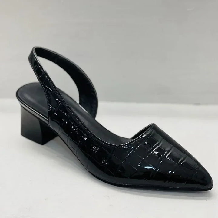 Rosanne | Pumps med Blokhæl og Spids Tå