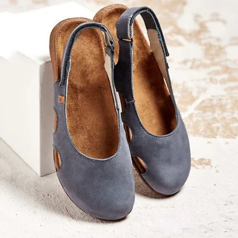 Marina | Komfortable Spejlede Dame Sandaler - Freya Kobenhavn