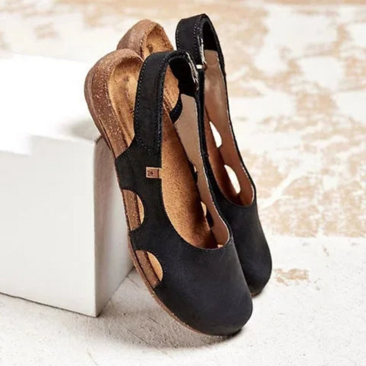 Marina | Komfortable Spejlede Dame Sandaler - Freya Kobenhavn