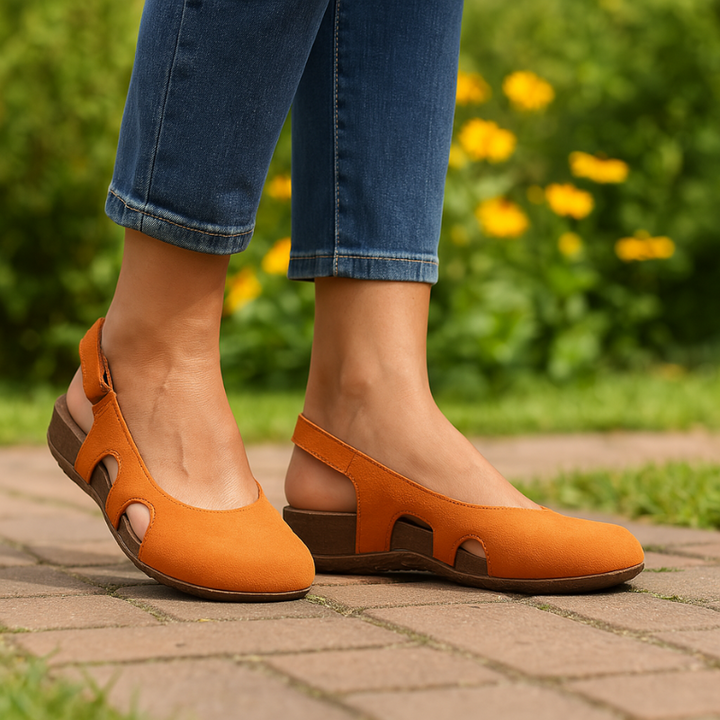 Marina | Komfortable Spejlede Dame Sandaler - Freya Kobenhavn