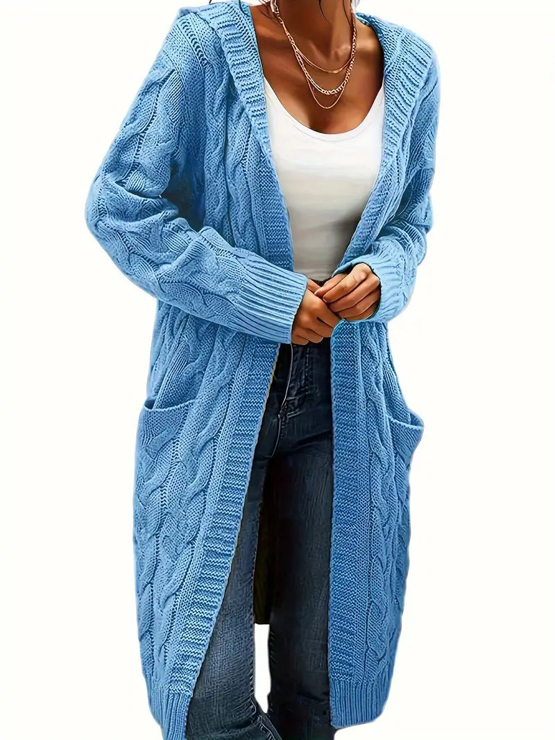 Charline | Women’s Knit Long Sweater with Front Pockets - Freya Kobenhavn