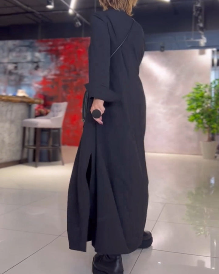 Karen™ | Elegant Skjortekjole med Knaplukning - Freya Kobenhavn