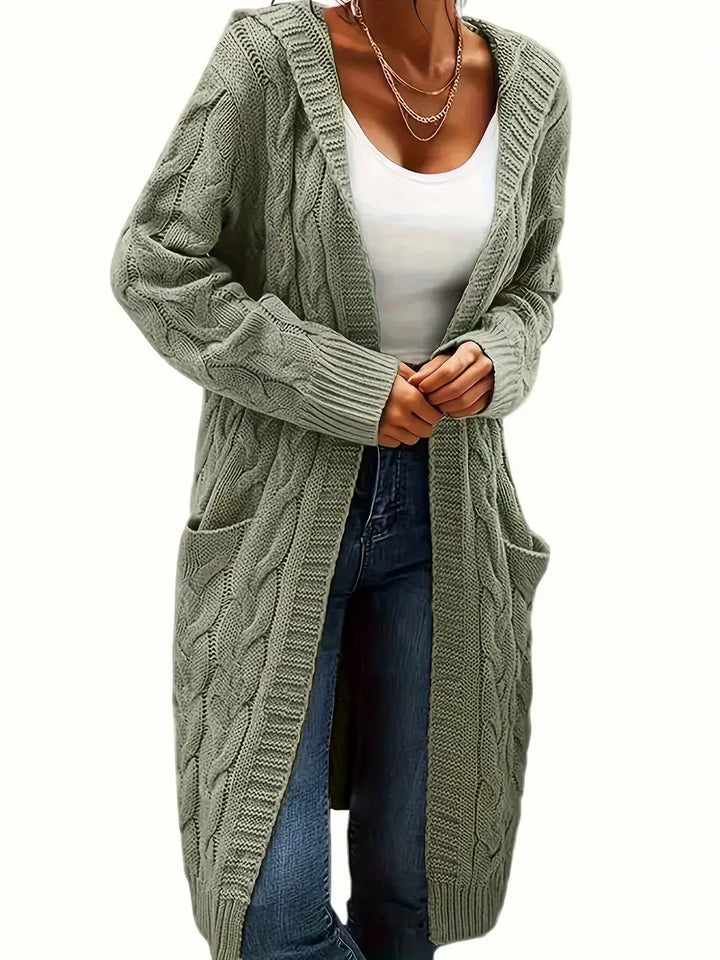Charline | Women’s Knit Long Sweater with Front Pockets - Freya Kobenhavn