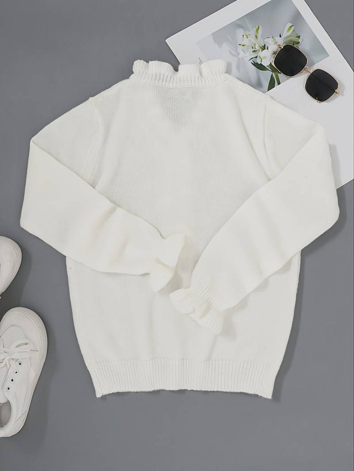 Jenny | Flæse Sweater med Dekorative Knapper til Damer