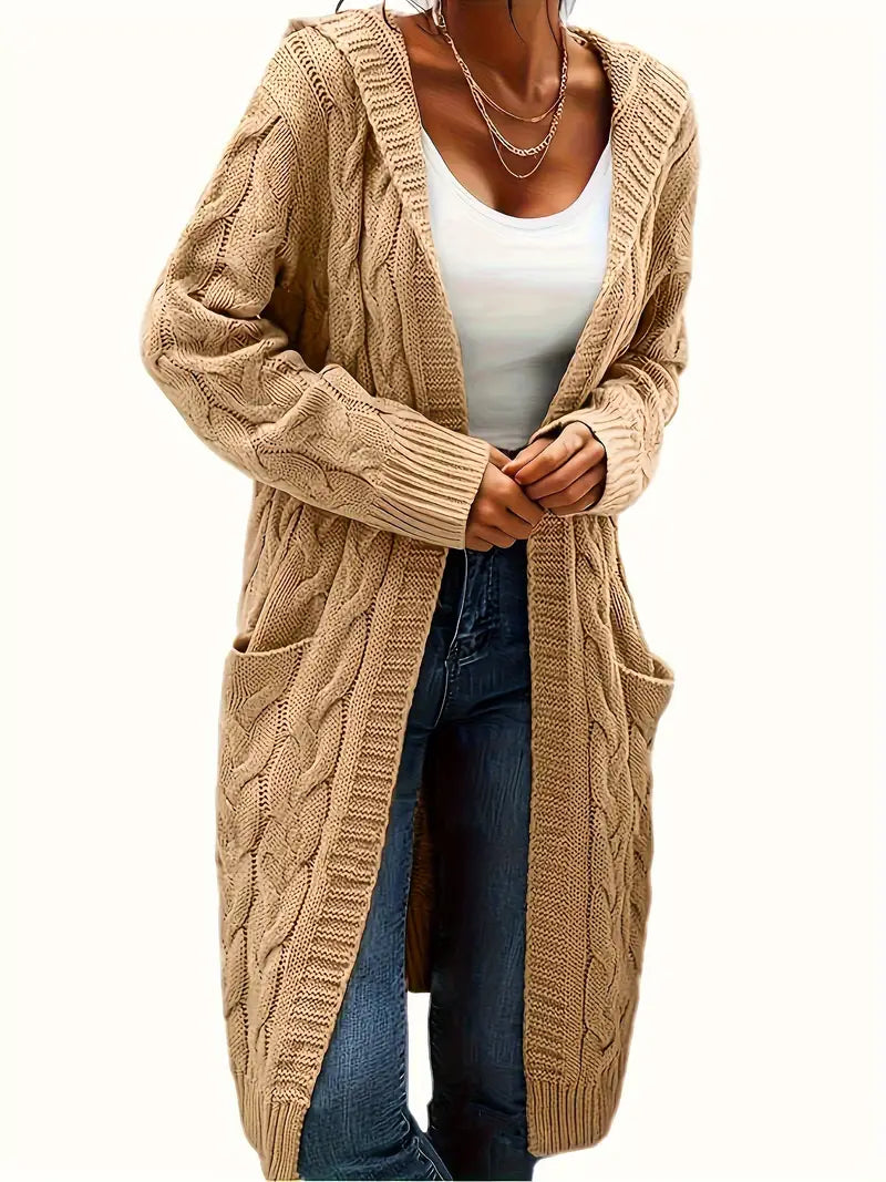 Charline | Women’s Knit Long Sweater with Front Pockets - Freya Kobenhavn