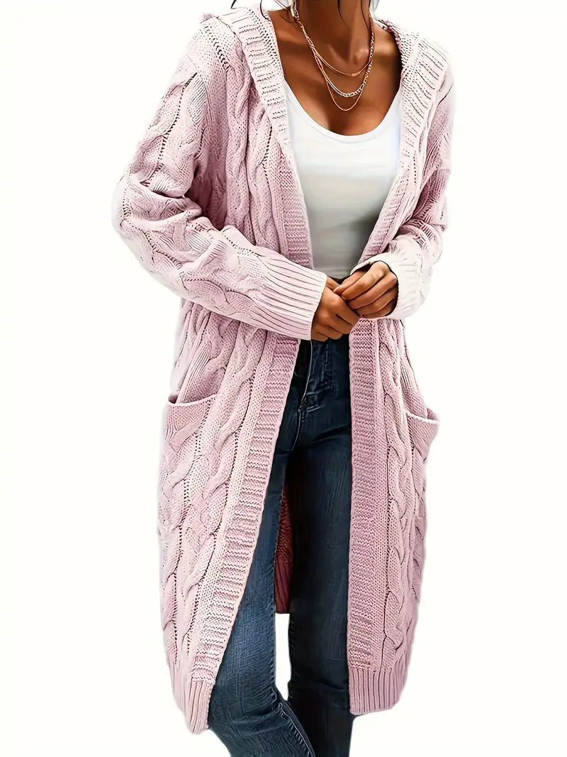 Charline | Women’s Knit Long Sweater with Front Pockets - Freya Kobenhavn