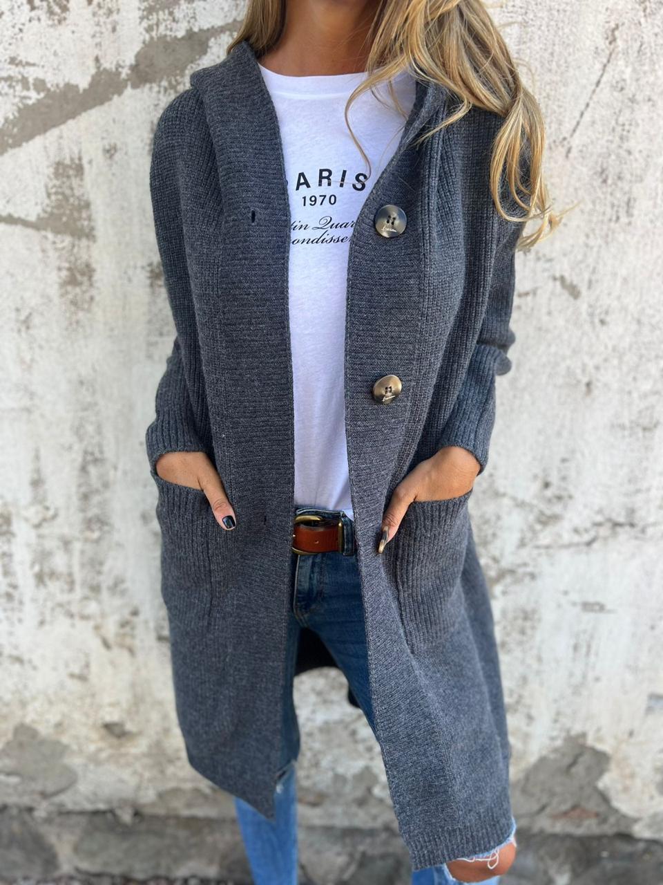 Alma | Elegant Og Behagelig Lang Vintercardigan - Freya Kobenhavn