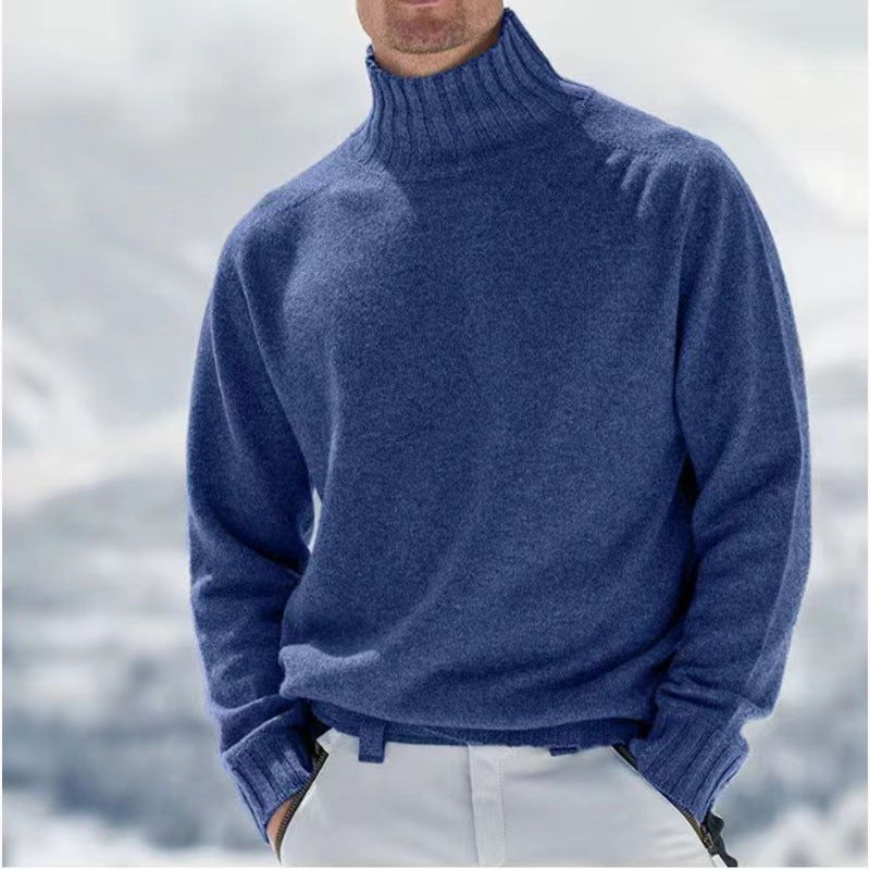 Peder | Herre Vinter Pullover med Høj Hals og Varm Strik - Freya Kobenhavn