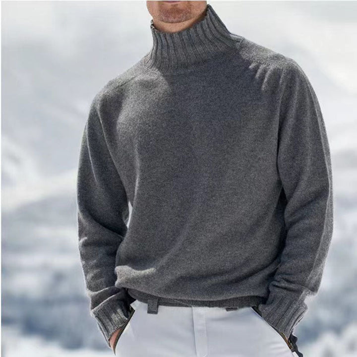 Peder | Herre Vinter Pullover med Høj Hals og Varm Strik - Freya Kobenhavn