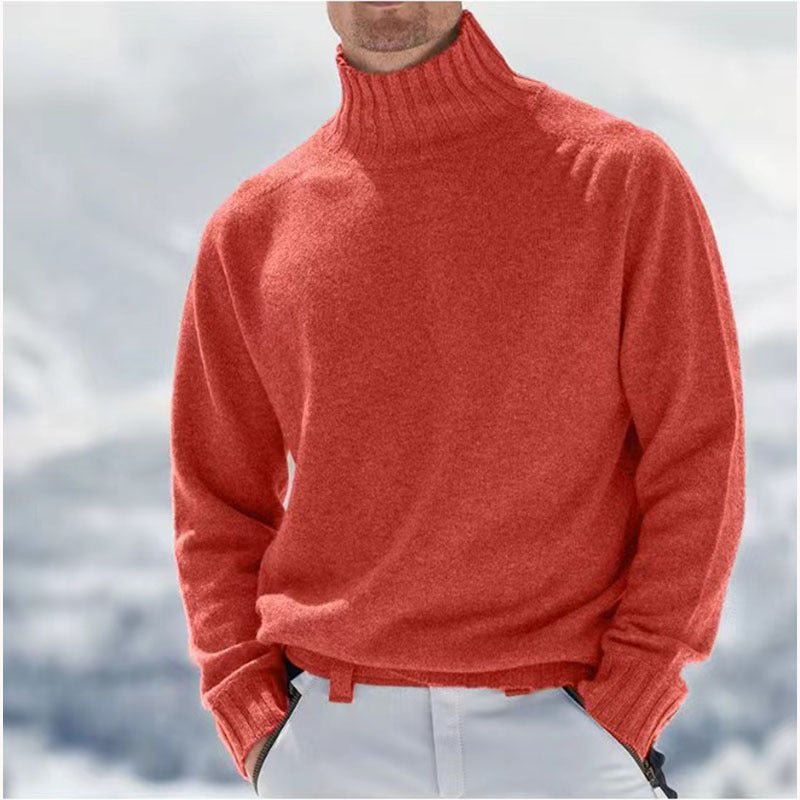 Peder | Herre Vinter Pullover med Høj Hals og Varm Strik - Freya Kobenhavn
