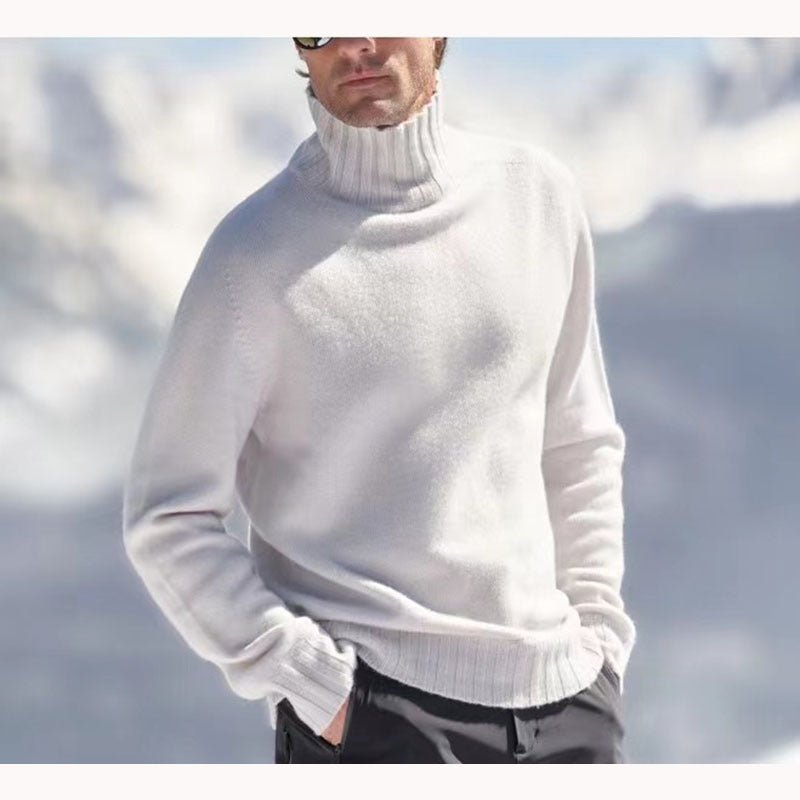 Peder | Herre Vinter Pullover med Høj Hals og Varm Strik - Freya Kobenhavn
