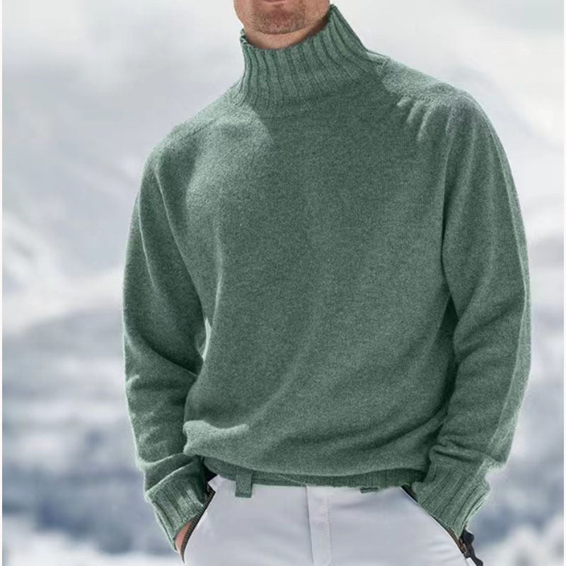 Peder | Herre Vinter Pullover med Høj Hals og Varm Strik - Freya Kobenhavn