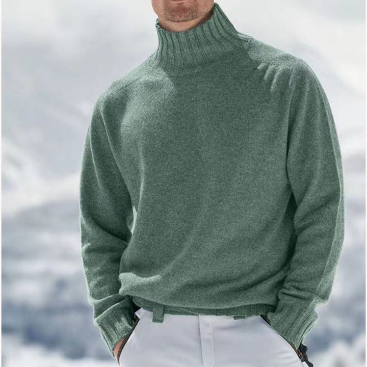 Peder | Herre Vinter Pullover med Høj Hals og Varm Strik - Freya Kobenhavn