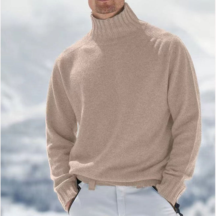 Peder | Herre Vinter Pullover med Høj Hals og Varm Strik - Freya Kobenhavn