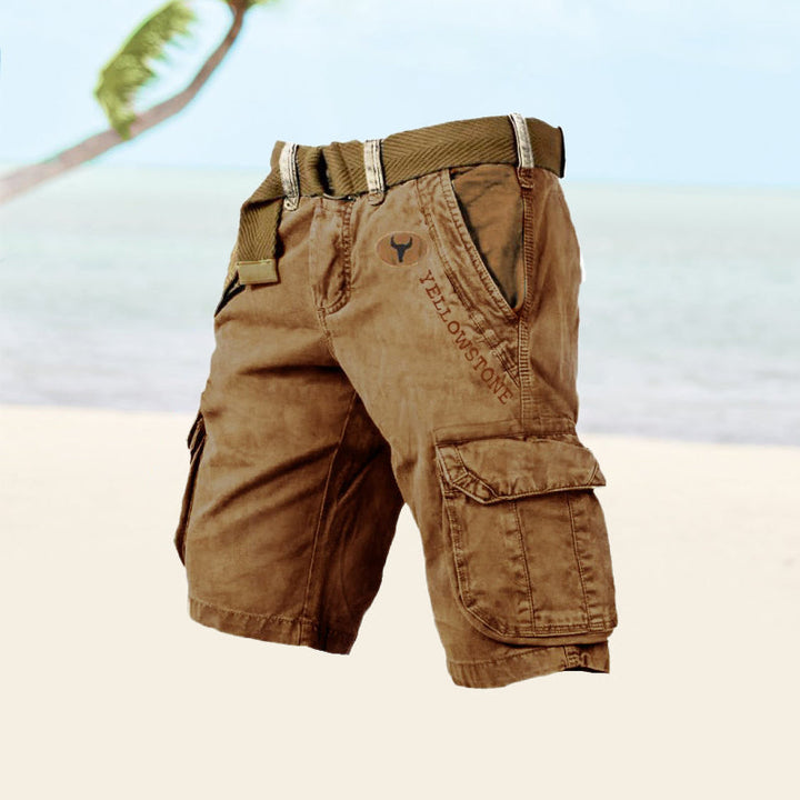 Thage | Yellowstone Cargo Shorts til Mænd - Freya Kobenhavn