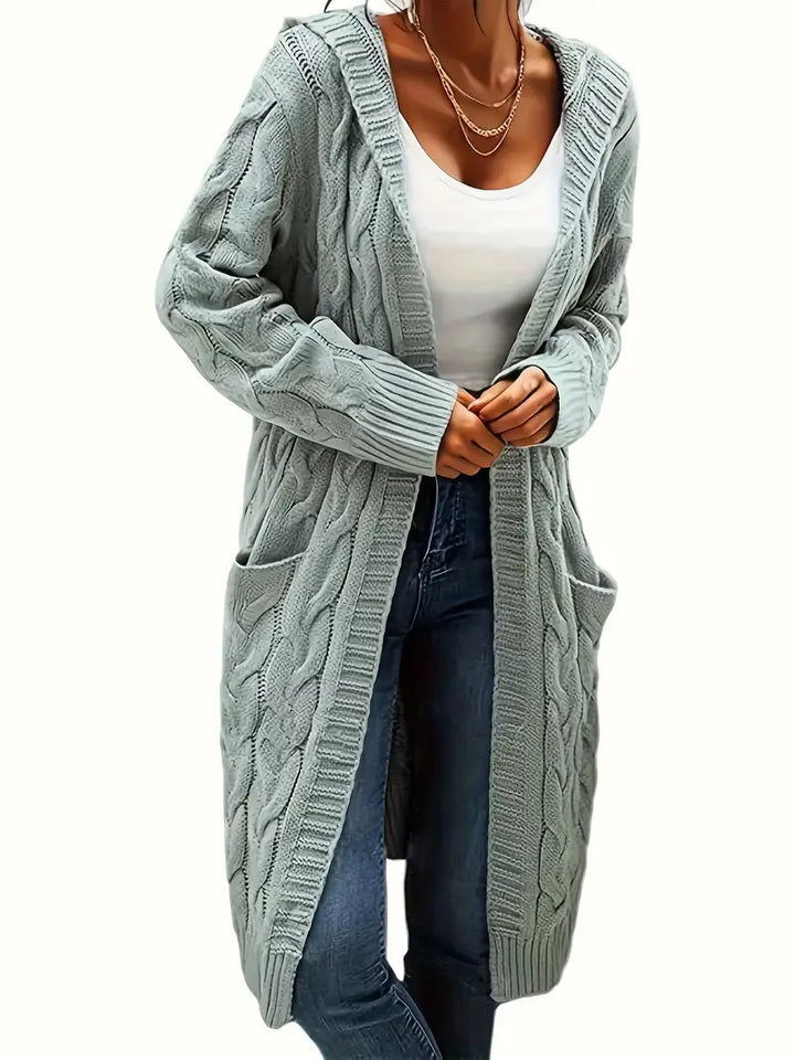 Charline | Women’s Knit Long Sweater with Front Pockets - Freya Kobenhavn