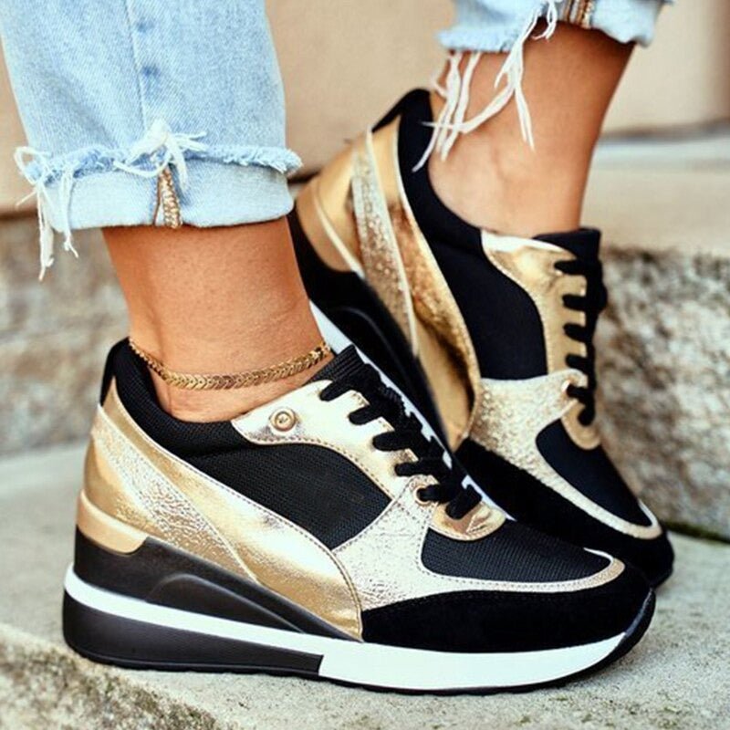Beate | Stilfulde Sneakers med Wedge - Freya Kobenhavn