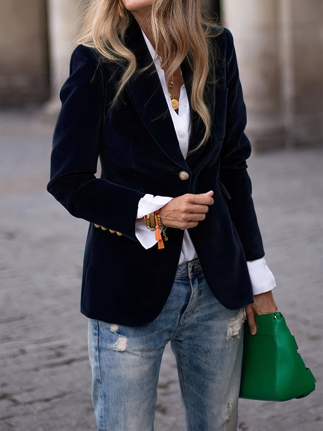 Kamma | Elegant og stilfuld blazer i fløjl - Freya Kobenhavn