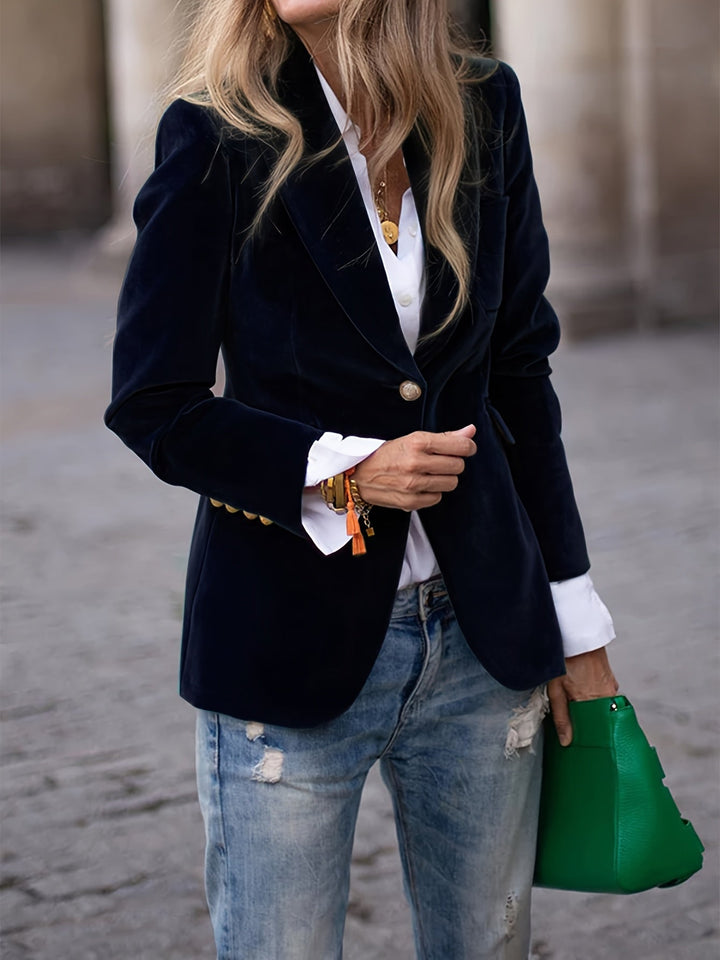 Kamma | Elegant og stilfuld blazer i fløjl - Freya Kobenhavn