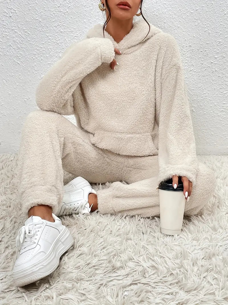Josepha | Dame Fleece Loungewear Sæt Med Hætte - Freya Kobenhavn