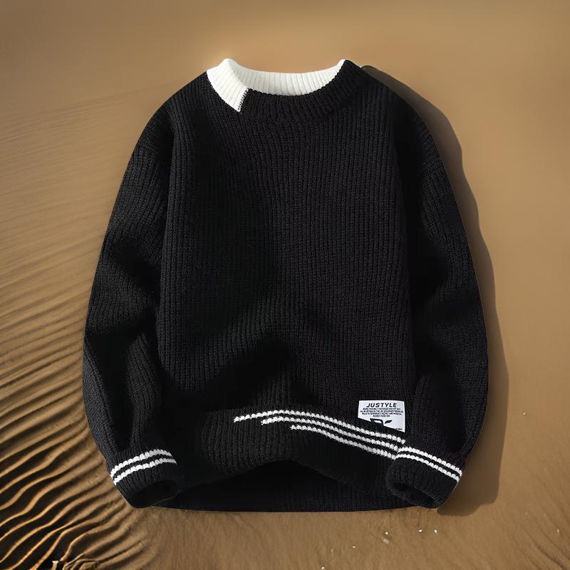 Osvald | Herre Vinter Sweater med Rund Hals og Ribkanter - Freya Kobenhavn