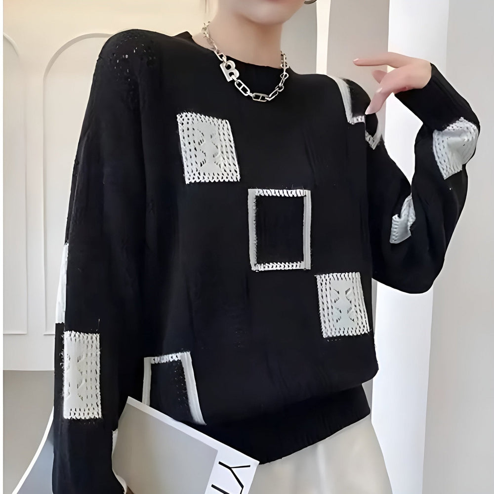 Benedikte | Åndbar løs vinterstrikket sweater til kvinder - Freya Kobenhavn