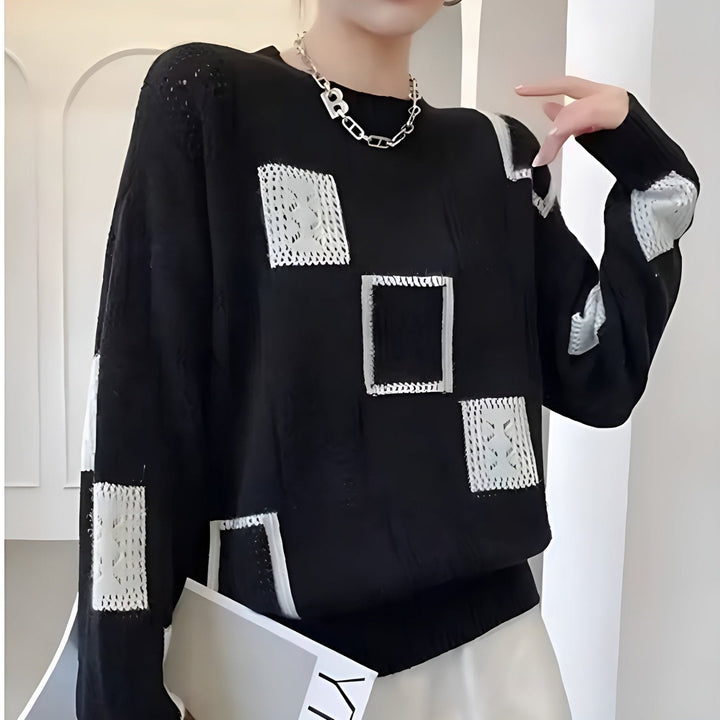 Benedikte | Åndbar løs vinterstrikket sweater til kvinder - Freya Kobenhavn