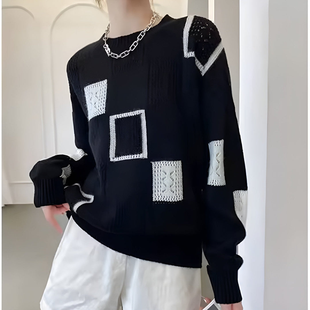 Benedikte | Åndbar løs vinterstrikket sweater til kvinder - Freya Kobenhavn