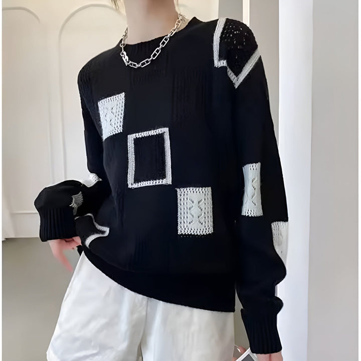 Benedikte | Åndbar løs vinterstrikket sweater til kvinder - Freya Kobenhavn