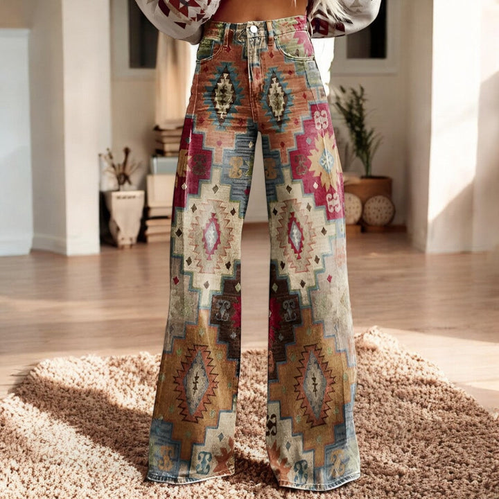 Elvira | Stilfulde Casual Blomstrede Bukser - Freya Kobenhavn