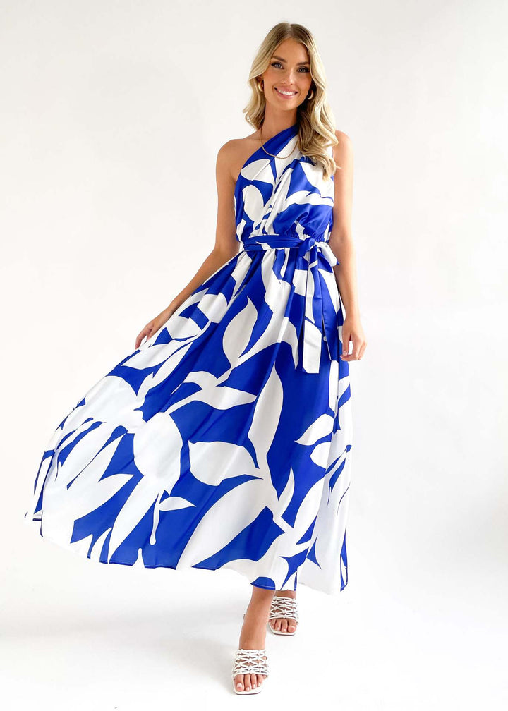 Dina™ |  Elegant maxikjole med moderne print - Freya Kobenhavn