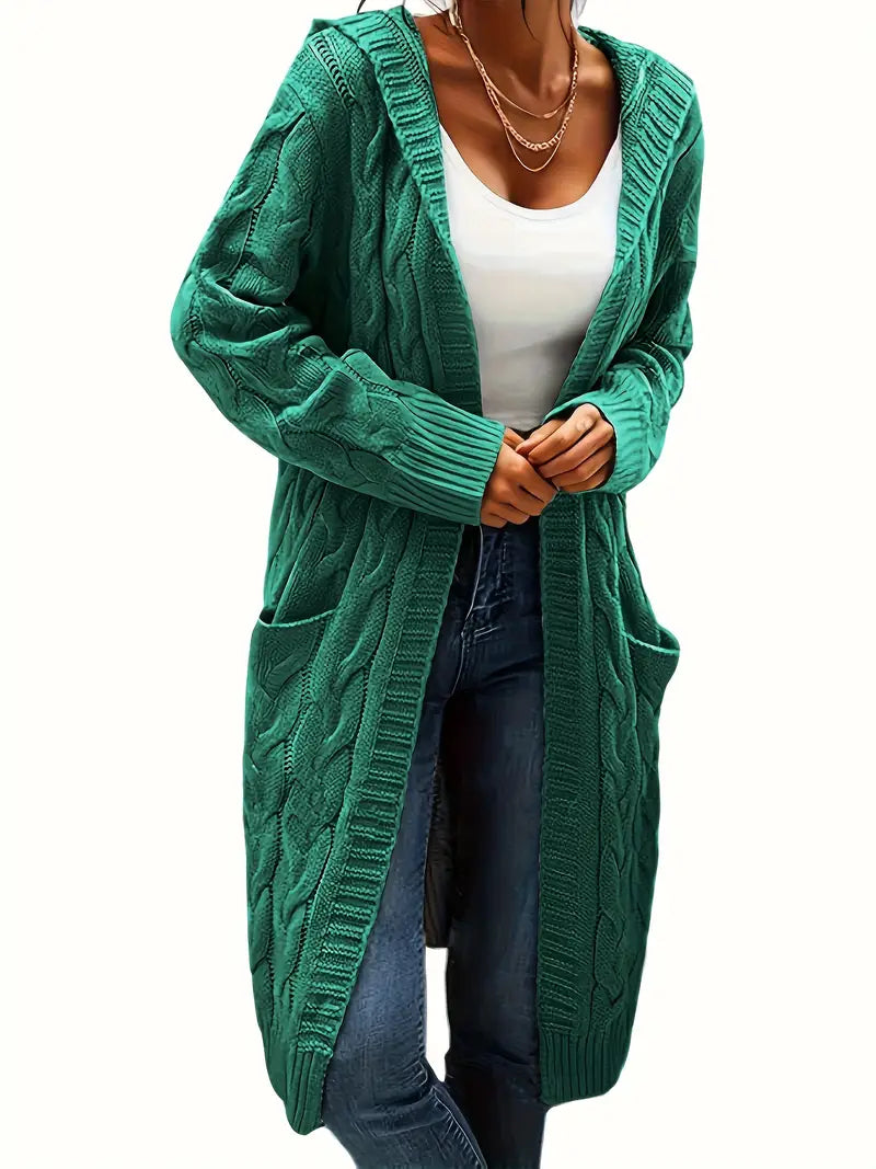 Charline | Women’s Knit Long Sweater with Front Pockets - Freya Kobenhavn