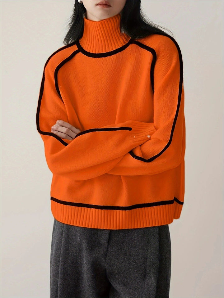 Emilie™ | Oversized Sweater med Kontrast-Syninger - Freya Kobenhavn