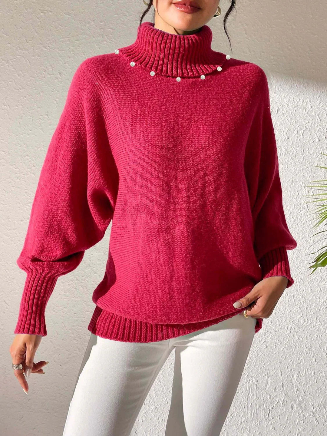 Josefine | Dame Vinter Sweater med Perledetaljer - Freya Kobenhavn