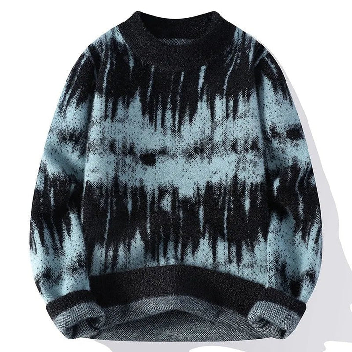 Silas | Herre Vinter Striktrøje med Tie-Dye Mønster - Freya Kobenhavn