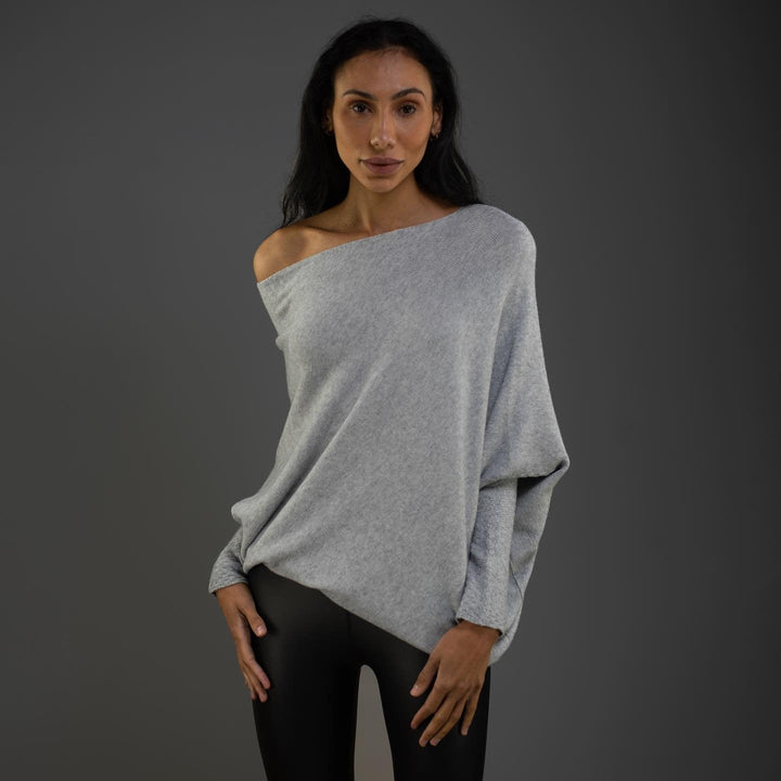Johanne | Dame Off-Shoulder Sweater med Løs Pasform - Freya Kobenhavn