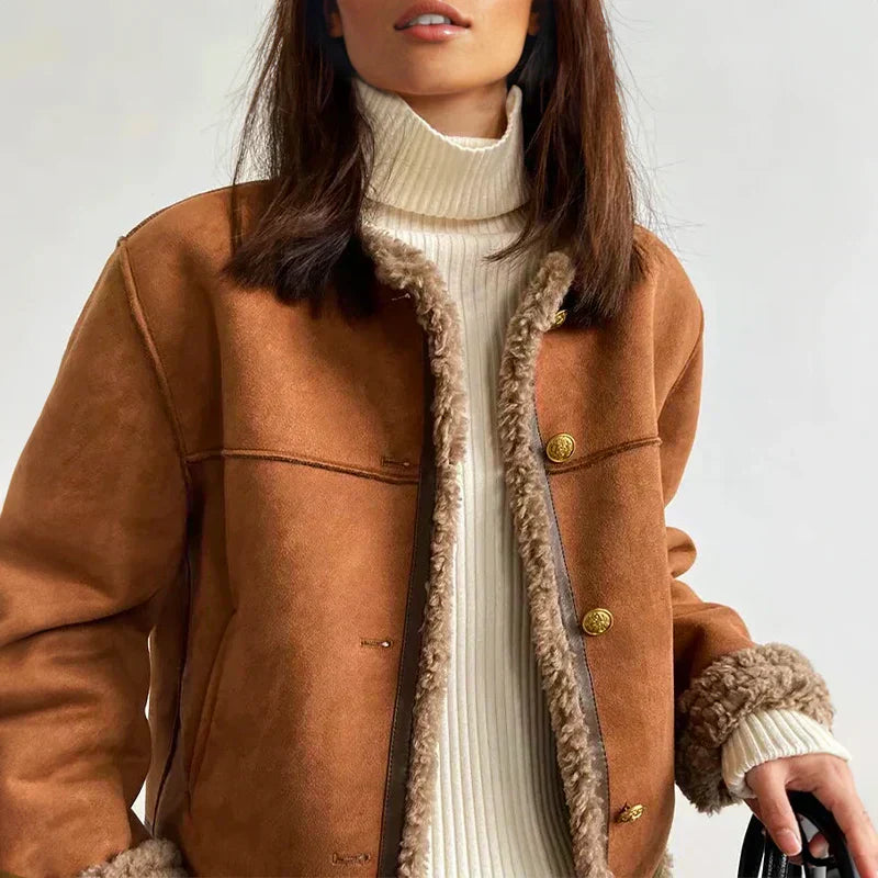 Milou™ | Stilfuld Jakke med Sherpa-for - Freya Kobenhavn