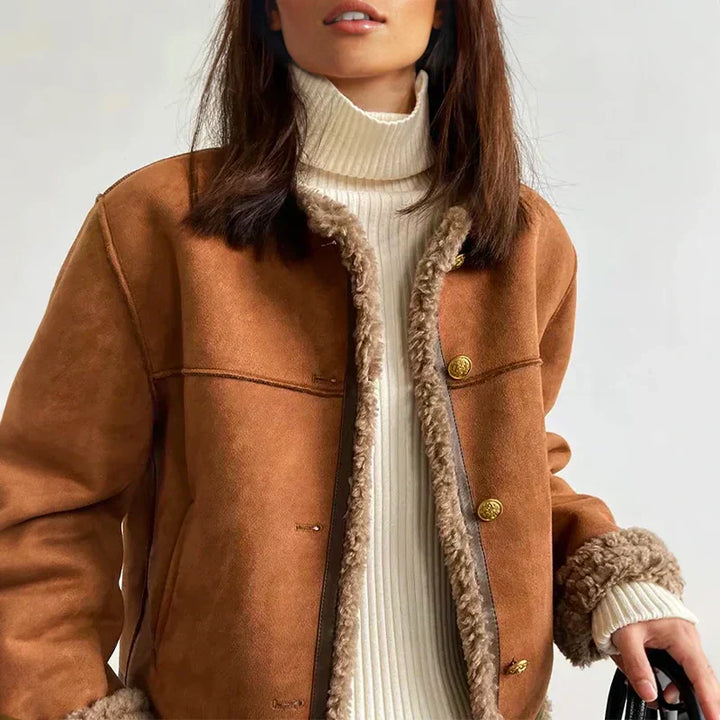 Milou™ | Stilfuld Jakke med Sherpa-for - Freya Kobenhavn