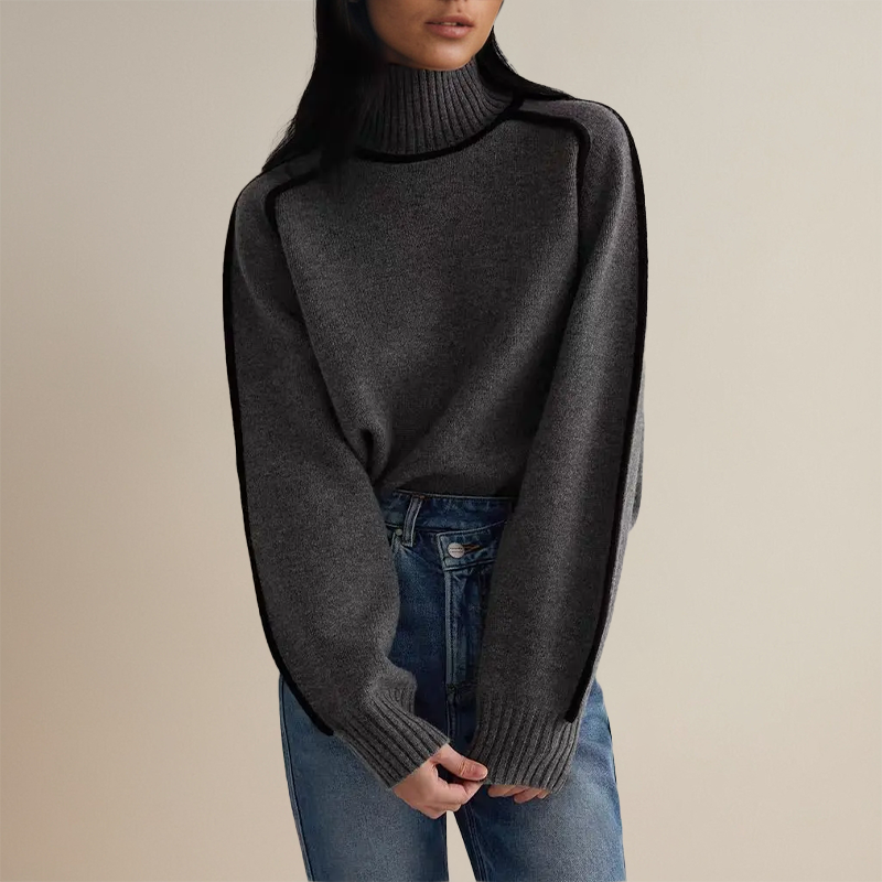 Emilie™ | Oversized Sweater med Kontrast-Syninger - Freya Kobenhavn