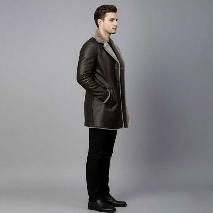 Ingolf | Herres vinterlæderjakke med varm pelsforing - Freya Kobenhavn