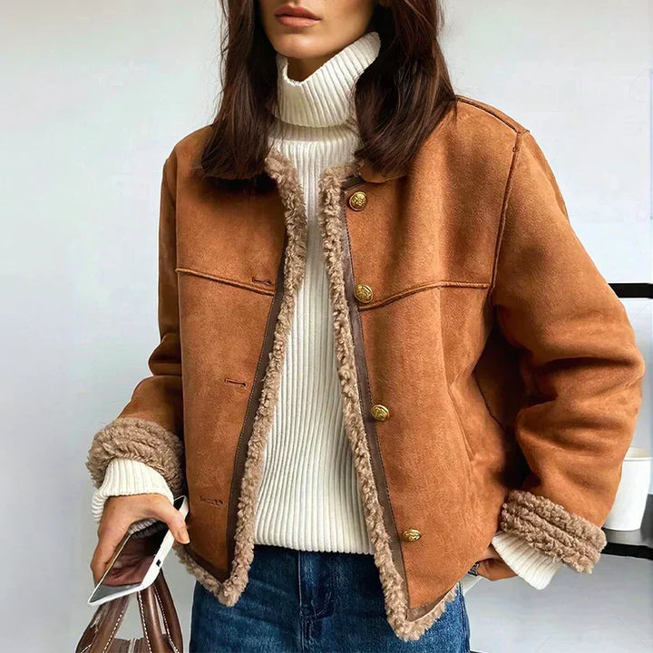 Milou™ | Stilfuld Jakke med Sherpa-for - Freya Kobenhavn