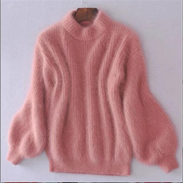 Frida | Blød Sweater med Puffærmer - Freya Kobenhavn
