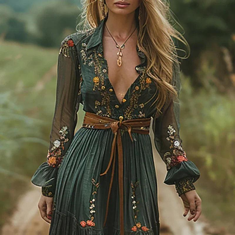 Agnes | Elegant Og Stilfuld Boho Maxikjole - Freya Kobenhavn